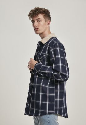 Checkered shirtjacket lined