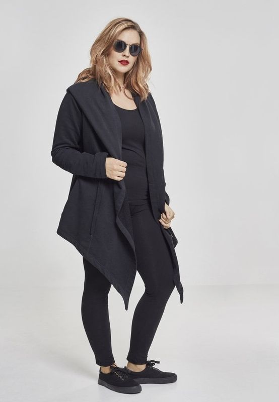Cardigan with large hood lady