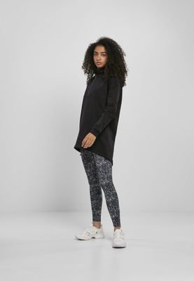 Ladies' long black hoodie