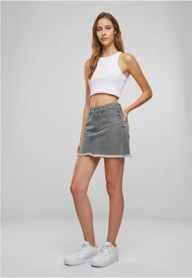 Short denim skirt
