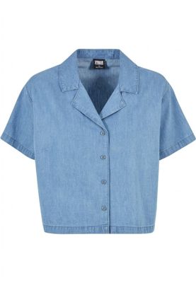 Thin denim shirt for women