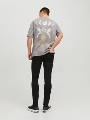 Svarta skinny fit jeans herr - LIAM