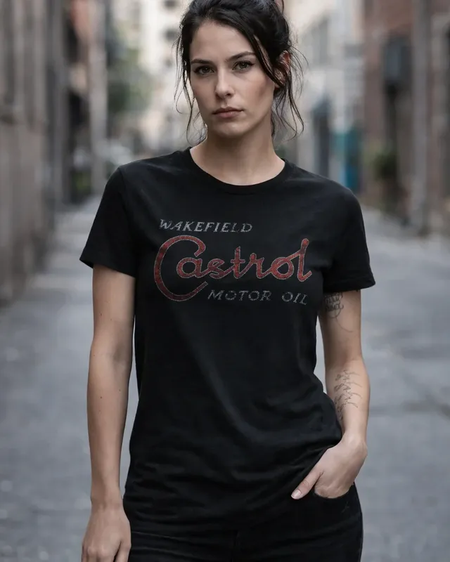 Castrol Heritage T-shirt dam i svart