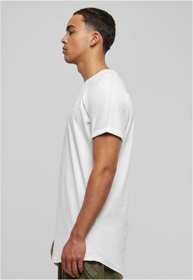 Long Shaped Turnup Tee White