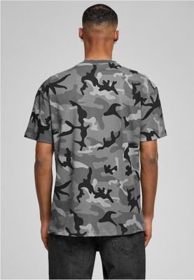 Oversized T-shirt in dark camouflage for men