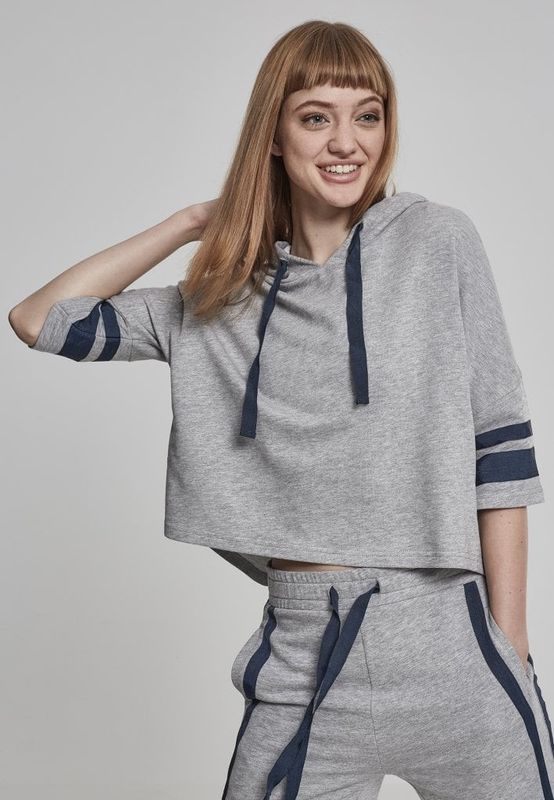Ladies Taped Short Sleeve Hoody