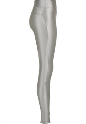 Metalic leggings with a high waist