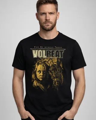 Volbeat God of Angels Trust Goat T-shirt herr i svart