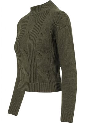 Sweater with braid pattern lady
