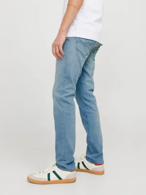 Ljusa stentvättade jeans slim fit - GLENN
