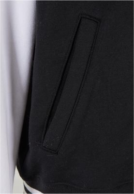2-tone College Sweatjacket Jacka för herr – blk/wht