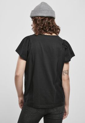 T-shirt med puffearm i økologisk bomuld