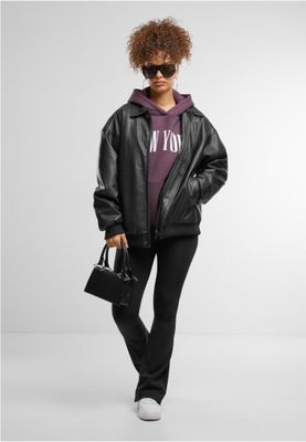 New York Ladies Fluffy Hoody