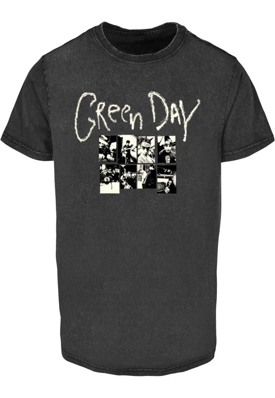 Green Day, foton Green Day Collage Acid Tee T-shirt – svart