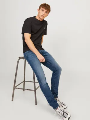 Slim fit jeans GLENN fox för herr – blue denim