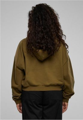 Ladies Cropped Heavy Hoody