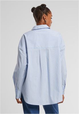 Oversized Randig Blus för Kvinnor