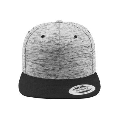 Stripes Melange Crown Snapback Cap