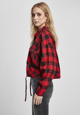 Kort oversize skjortjacka dam