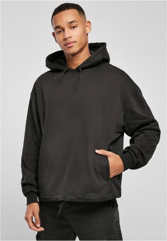 Sporty hoodie with drawstring mens