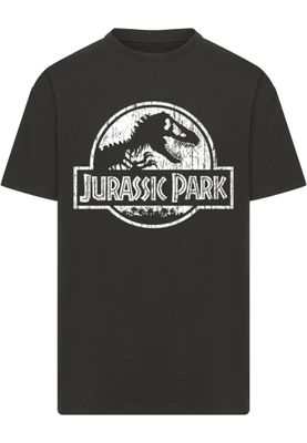 Jurassic Park logotyp Jurassic Park Distressed Logo T-shirt – svart