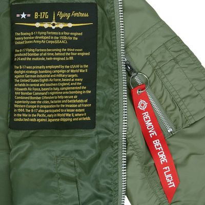 MA-1 unlined bomber jacket