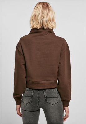 Ladies Organic Short High Neck Crew