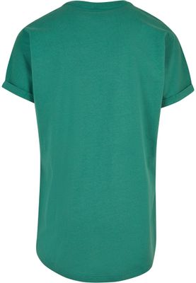 Long Shaped Turnup Tee Leaf