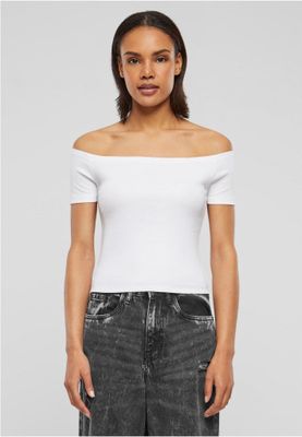 Belly shirt with open shoulders