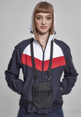 Three-color windbreaker with hood lady