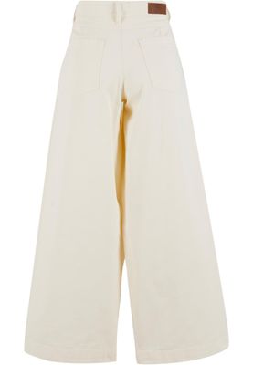 Ladies Wide Leg Lätta Denim Byxor i Bomull