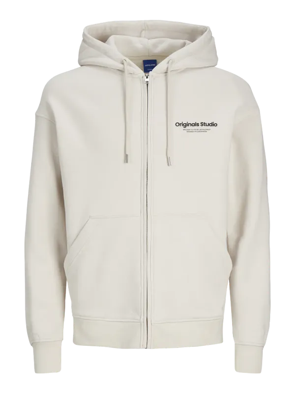 Ziphoodie med 3D-logga