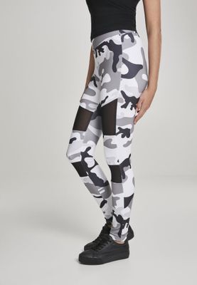 Camo leggings med meshtyg urban camo