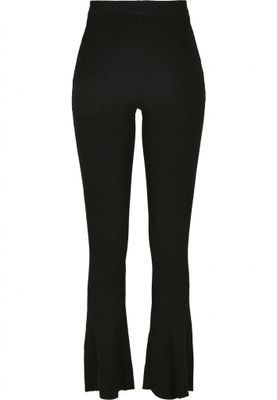 Ladies Rib Knit Bootcut Leggings