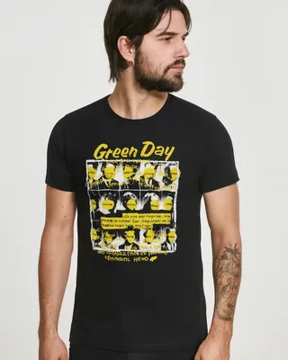 Green Day Nimrod Grid T-shirt i svart