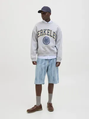 Blå denimshorts herr – klassiska femficksjeans i ekologisk bomull