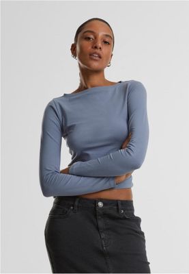 Ladies Ruffled Super Slim Longsleeve