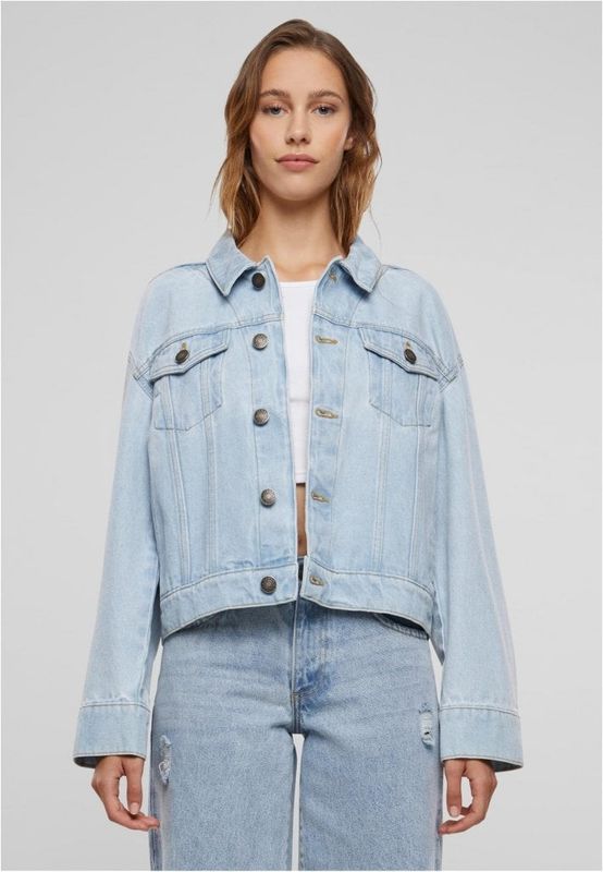 80'er oversized denimjakke - dame
