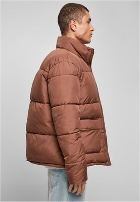 Short Puffer Jacket för herr – bark