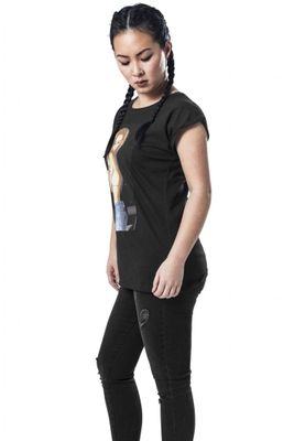 Sort dame-t-shirt topløs