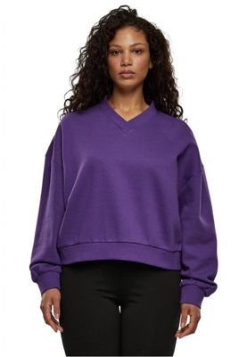 Short-sleeved V-neck sweater for ladies.