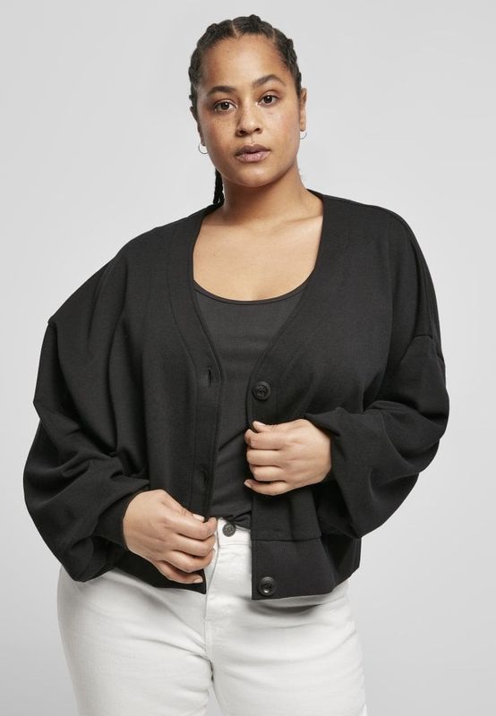 Ladies Organic Oversized Short Terry Cardigan