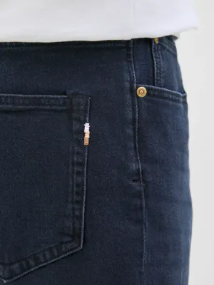 Mörkblå regular fit jeans - CLARK