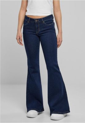 Women's flared jeans with a low waist