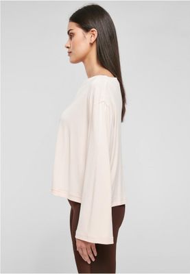 Ladies Short Modal Bateau Necklinie Longsleeve