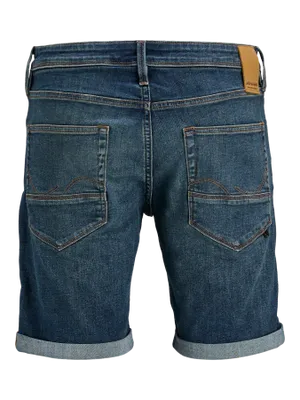 Fox Denim Shorts Normal Passform Blå Medelhög Midja