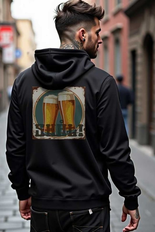 Skål skylt - zipped hoodie
