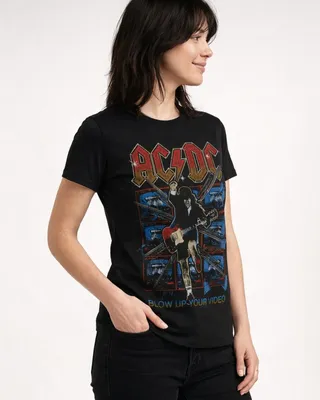 AC/DC - Blow Up Your Video Girly Tee