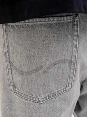 Grå baggy jeansshorts herr