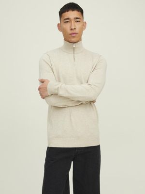 Halfzip sweatshirt med dragkedja herr